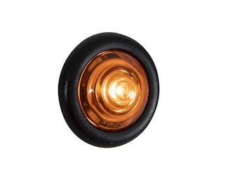 Buyers Products Company 5623424 .75 Inch Round Marker Clearance Lights - 1 Amber Led With Stripped Leads