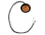 Buyers Products Company 5623424 .75 Inch Round Marker Clearance Lights - 1 Amber Led With Stripped Leads