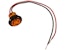Buyers Products Company 5623424 .75 Inch Round Marker Clearance Lights - 1 Amber Led With Stripped Leads