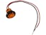 Buyers Products Company 5623424 .75 Inch Round Marker Clearance Lights - 1 Amber Led With Stripped Leads