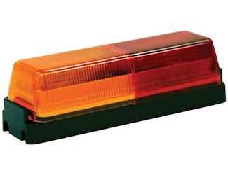 Buyers Products Company 5623711 3.75 Inch Amber/Red Rectangular Marker/Clearance Light Kit With Plug/Bracket