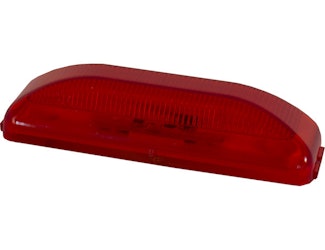 Buyers Products Company 5623812 3.75 Inch Red Rectangular Marker/Clearance Light With 2 Led