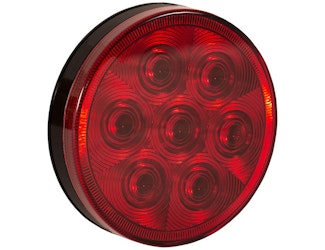 Buyers Products Company 5624156 4 Inch Red Round Stop/Turn/Tail Light With 7 Leds - Light Only