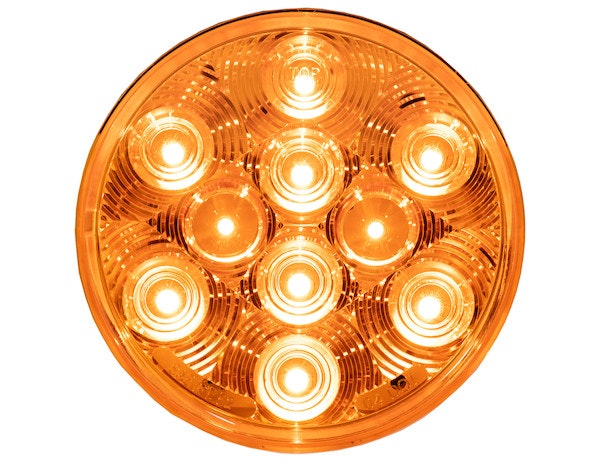 Buyers Products Company 5624211 4 Inch Amber Round Turn Signal Light Kit With 10 Leds