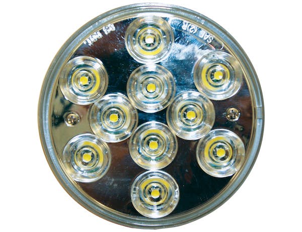 Buyers Products Company 5624350 Bulk 4 Inch Clear Round Backup Light With 10 Leds