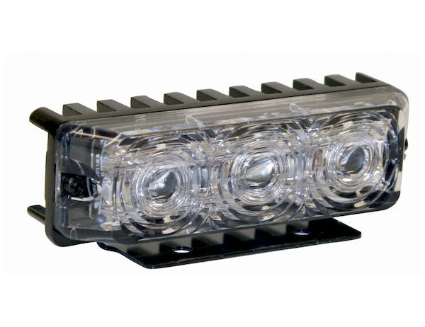 Buyers Products Company 5624433 4.375 Inch Clear Rectangular Projector Light With 3 Led