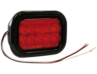 Buyers Products Company 5625115 5.375 Inch Red Rectangular Stop/Turn/Tail Light Kit With 15 Leds