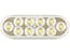Buyers Products Company 5626311 Bulk 6 Inch Clear Oval Backup Light With 10 Leds