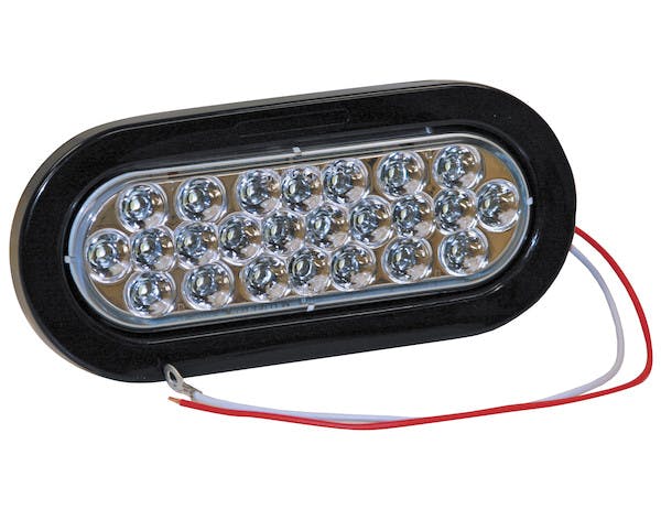 Buyers Products Company 5626324 6 Inch Clear Oval Backup Light Kit With 24 Leds