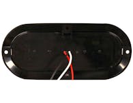 Buyers Products Company 5626552 6 Inch Red Oval Stop/Turn/Tail Surface Mount Light Kit With 10 Leds