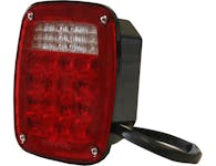 Buyers Products Company 5626738 Driver Side 5.75 Inch Red Stop/Turn/Tail Light With License Plate Light