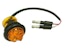 Buyers Products Company 5627521 .75 Inch Round Marker Clearance Lights - 1 Led Amber With Male Bullets