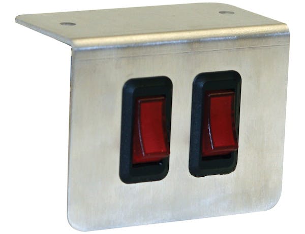 Buyers Products Company 6391002 Sam Double Pre-Wired Switch Panel With Aluminum Bracket