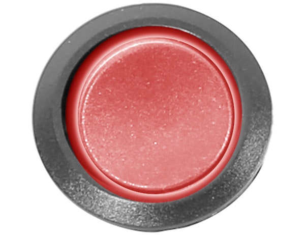 Buyers Products Company 6391100 On/Off Mini Round Rocker Switch Illuminated Red