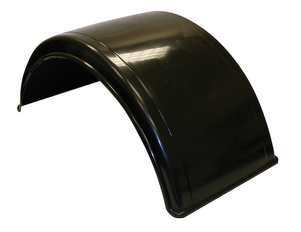 Buyers Products Company 8590195 Smooth Black Polyethylene Fender-Fits Minimum 19.5 Inch Dual Rear Wheels