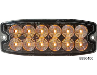 Buyers Products Company 8890400 Amber Dual Row Ultra Thin 5 Inch Led Strobe Light