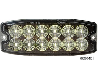 Buyers Products Company 8890401 Clear Dual Row Ultra Thin 5 Inch Led Strobe Light
