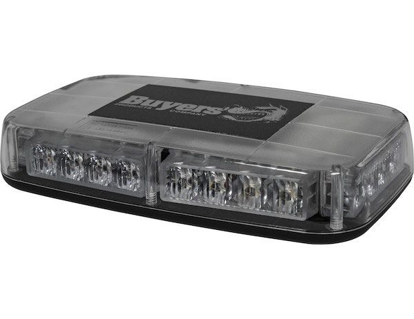 Buyers Products Company 8891042 Amber/Clear  11 Inch Rectangular Multi-Mount Led Mini Light Bar