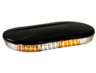 Buyers Products Company 8891082 Class 1 Low Profile Oval Mini Light Bar - Amber/Clear