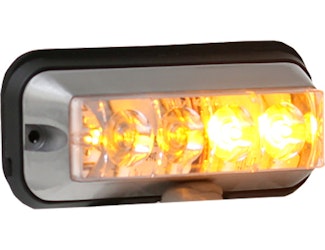 Buyers Products Company 8891104 Raised 5 Inch Amber Led Strobe Light With 19 Flash Patterns