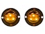 Buyers Products Company 8891216 15 Foot Amber Bolt-On Hidden Strobe Kits With In-Line Flashers With 6 Led