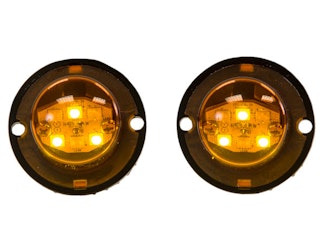 Buyers Products Company 8891226 25 Foot Amber Bolt-On Hidden Strobe Kits With In-Line Flashers With 6 Led