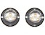 Buyers Products Company 8891227 25 Foot Amber/Clear Bolt-On Hidden Strobe Kits With In-Line Flashers With 6 Led