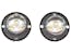 Buyers Products Company 8891227 25 Foot Amber/Clear Bolt-On Hidden Strobe Kits With In-Line Flashers With 6 Led