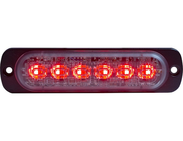 Buyers Products Company 8892106 Amber/Red Dual Color Thin 4.5 Inch Wide Led Strobe Light