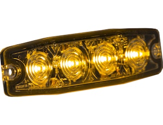 Buyers Products Company 8892240 Ultra Thin 4.5 Inch Amber Led Strobe Light
