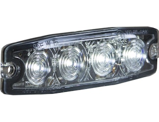 Buyers Products Company 8892241 Ultra Thin 4.5 Inch Clear Led Strobe Light