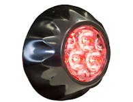 Buyers Products Company 8892403 Red Surface/Recess Mount Round Led Strobe Light