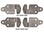 Buyers Products Company B2585B Plain Straight Stake Rack Connector Set