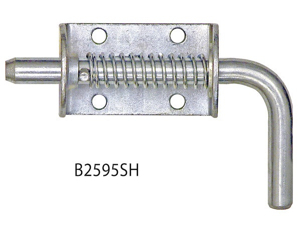 Buyers Products Company B2595SH 1/2 Inch Zinc Plated Spring Latch Assembly With Short Handle - 1.75 X 5.19 Inch