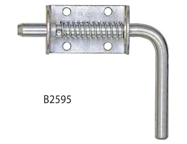 Buyers Products Company B2595 1/2 Inch Zinc Plated Spring Latch Assembly - 1.75 X 5.19 Inch Long