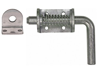 Buyers Products Company B2596LKB 3/4 Inch Zinc Plated Heavy Duty Spring Latch Assembly With Keeper