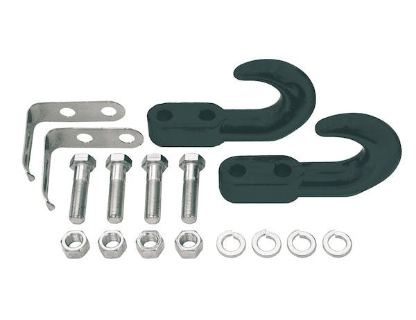 Buyers Products Company B2799BKT Black Drop Forged Light-Duty Tow Hook With Safety Clip And Bolt Kit-10,000 Pound
