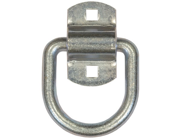 Buyers Products Company B38ZW 1/2 Inch Forged D-Ring With 2-Hole Mounting Bracket - White Zinc Plated