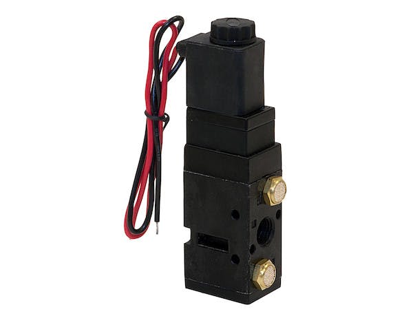 Buyers Products Company BAV050SA 4-Way 2-Position Solenoid Air Valve With Five 1/4 Inch Npt Ports