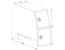 Buyers Products Company BP855524B 55X24X85 Inch Black Steel Backpack Truck Box - 9.1 Inch Offset Floor
