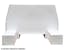 Buyers Products Company BP855548W 85X55X48 Inch White Steel L-Pack Backpack Truck Box - 16.35 Inch Offset