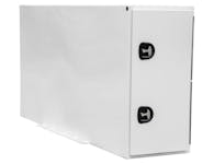Buyers Products Company BP964824WLL White Steel Straight Side Backpack Truck Box With Adjustable Shelf