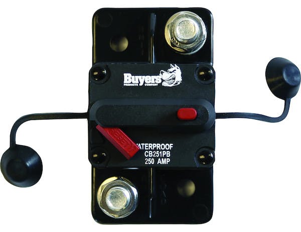 Buyers Products Company CB251PB Circuit Breaker, 250 Amp, Push-To-Trip,