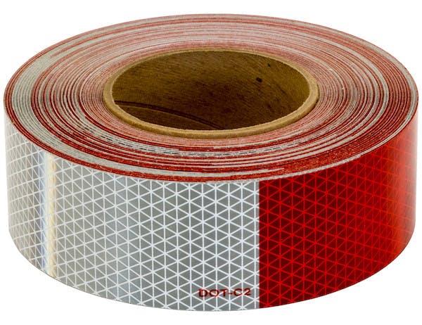 Buyers Products Company CT150RW 150 Foot Roll Of Dot Conspicuity Tape With 11-Inch Red And 7-Inch White Lengths