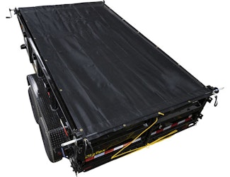 Buyers Products Company DTB102 102 Inch Black Powder Coated Rear Anti-Sail Tarp Tension Bow Kit With Rollers