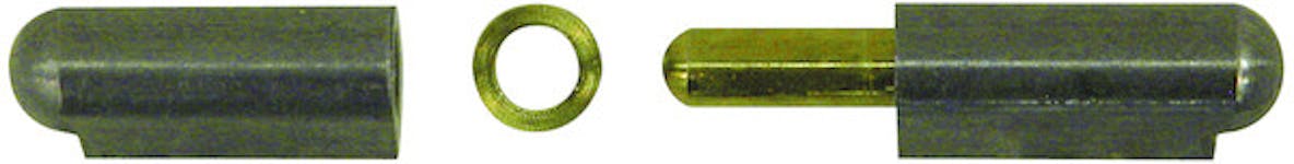 Buyers Products Company FBP100 Steel Weld-On Bullet Hinge With Brass Pin And Brass Bushing - 0.77 X 3.94 Inch