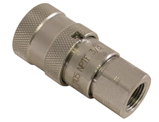 Buyers Products Company FF0606 3/8 Inch Female Flush-Face Coupler With 3/8 Inch Npt Port