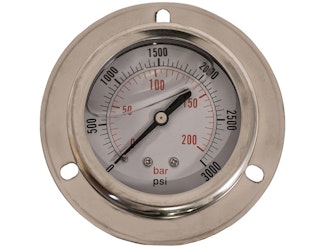 Buyers Products Company HPGP3 Silicone Filled Pressure Gauge - Panel Mount 0-3,000 Psi