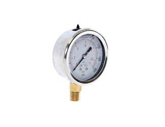 Buyers Products Company HPGS160 Silicone Filled Pressure Gauge - Stem Mount 0-160 Psi