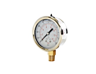 Buyers Products Company HPGS200 Silicone Filled Pressure Gauge - Stem Mount 0-200 Psi